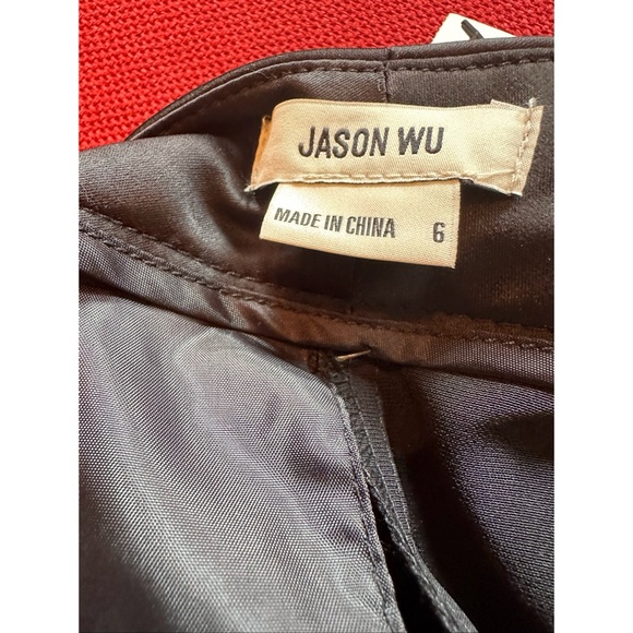 Jason Wu Black Satin Vest and Wide Leg Pants Set, NWT, Size 6 - Picture 16 of 16